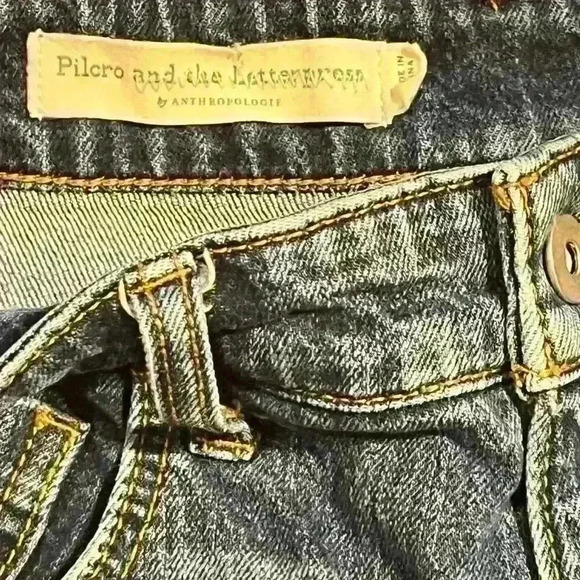Anthropologie Pilcro and the Letterpress Jeans Size 28 High Rise Straight Leg - Picture 4 of 9